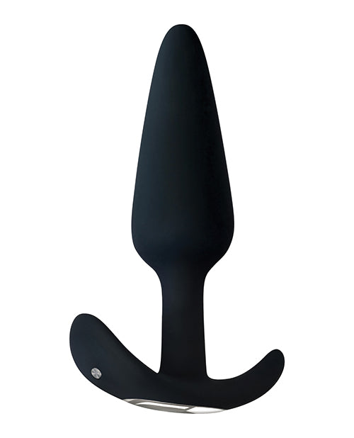 Adam & Eve's Rechargeable Vibrating Anal Plug - Black - Casual Toys