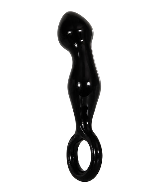 Adam & Eve Adam's Glass Prostate Massager - Black - Casual Toys