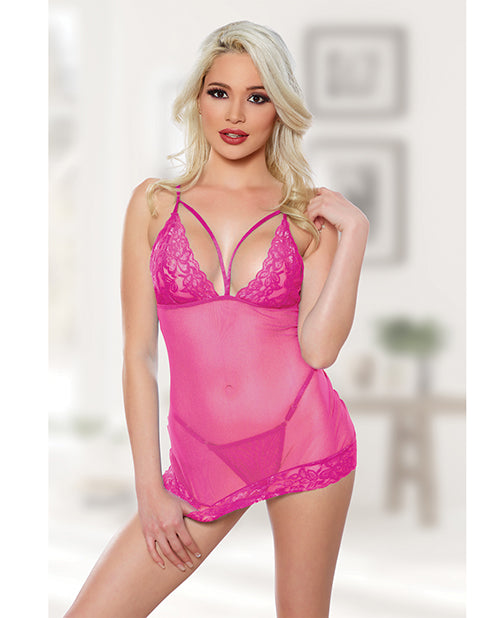 Allure Blush Me Babydoll & G-string O/s - Casual Toys