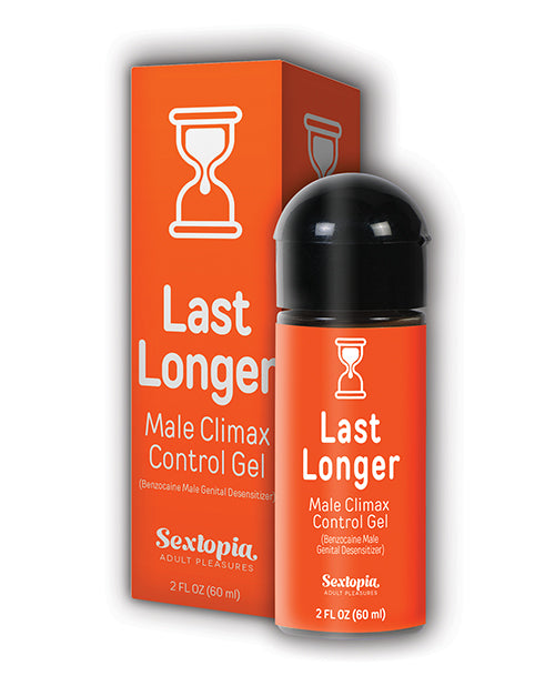 Sextopia Last Longer Male Climax Control Gel - 2 oz Bottle