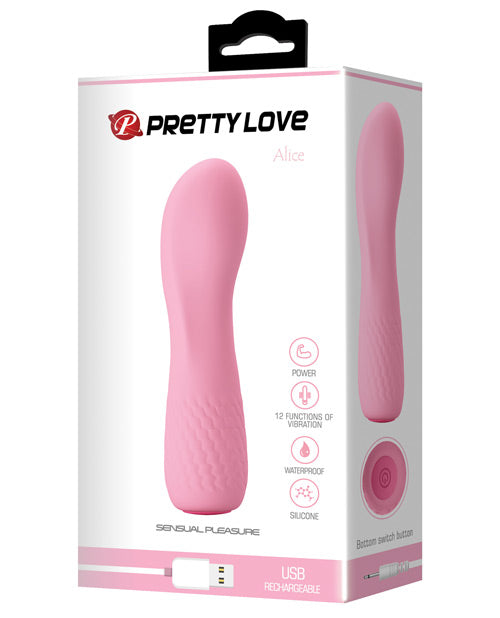 Pretty Love Alice Mini Vibe 12 Function - Flesh Pink - Casual Toys