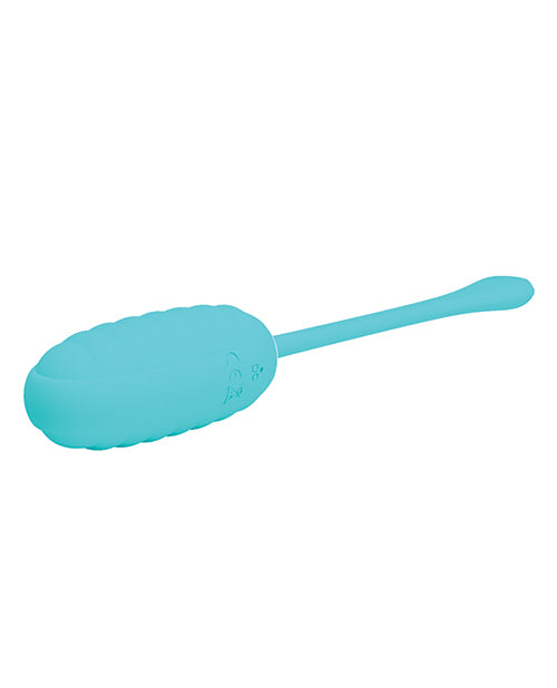 Pretty Love Kirk Liquid Silicone Remote Egg - Turquoise - Casual Toys