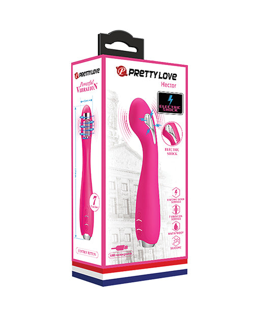 Pretty Love Hector Electro Shock Vibrator - Pink - Casual Toys