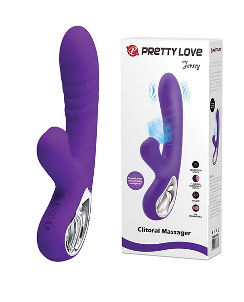 Pretty Love Jersey Sucking & Vibrating Rabbit - Purple - Casual Toys