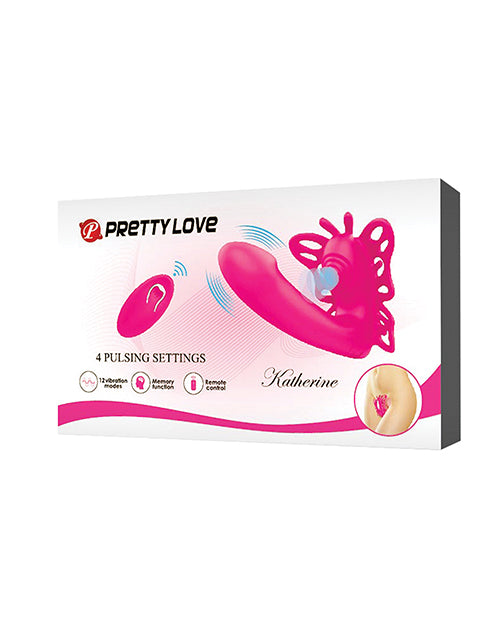 Pretty Love Katherine Wearable Butterfly Vibrator - Fuchsia - Casual Toys