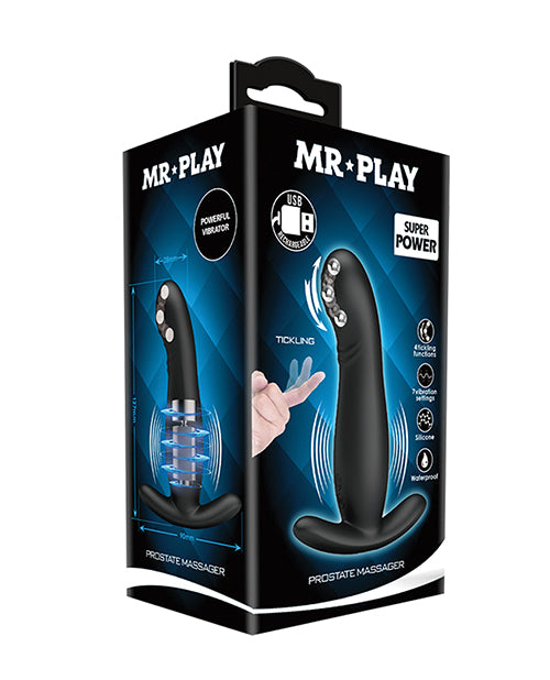 Mr. Play Rolling Bead Prostate Massager - Black - Casual Toys