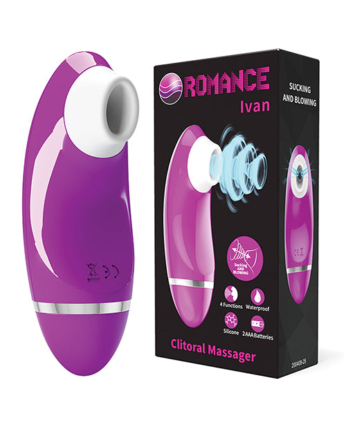Pretty Love Romance Ivan Sucking Clitoral Massager - Fuchsia - Casual Toys