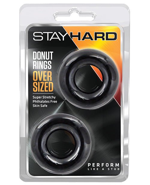 Blush Stay Hard Donut Rings - Oversized Pack Of 2 - Casual Toys