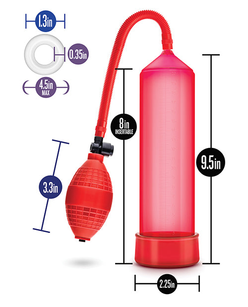 Blush Performance Vx101 Male Enhancement Pump - Red - Casual Toys