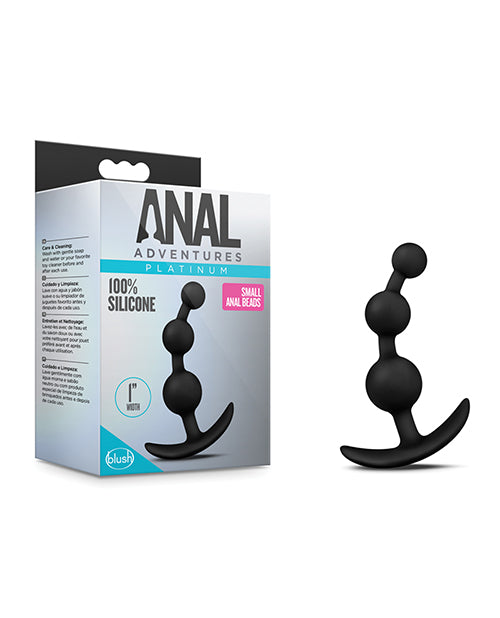 Blush Anal Adventures Small Beads - Black - Casual Toys