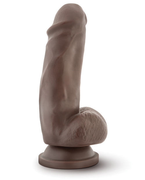 Blush Dr. Skin Mr. Smith 7" Dildo W-suction Cup - Chocolate - Casual Toys