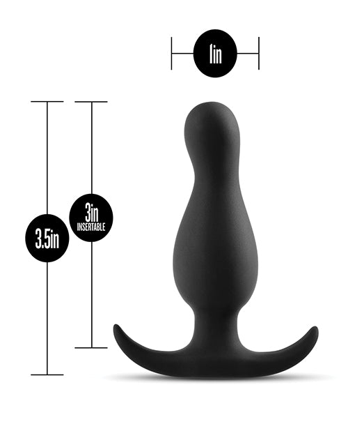 Blush Anal Adventures Curve Plug - Black - Casual Toys