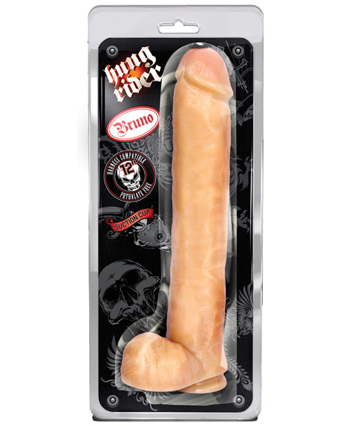 Blush Hung Rider Bruno 12" Dildo W-suction Cup - Flesh - Casual Toys