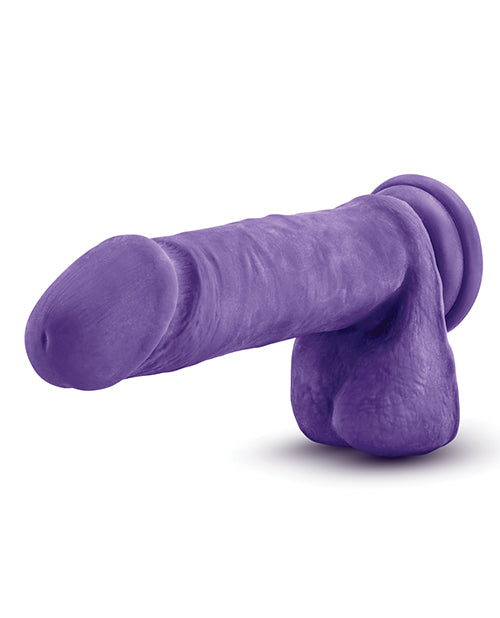 Blush Au Natural Bold Hero 8" Dildo - Purple - Casual Toys