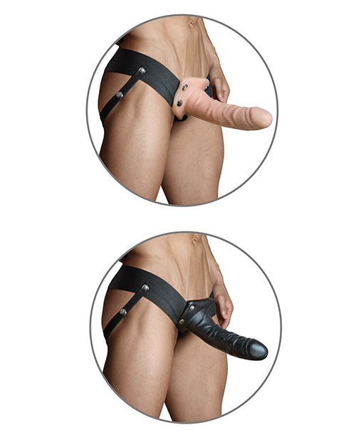 Blush Dr. Skin 6" Hollow Strap On - Vanilla - Casual Toys