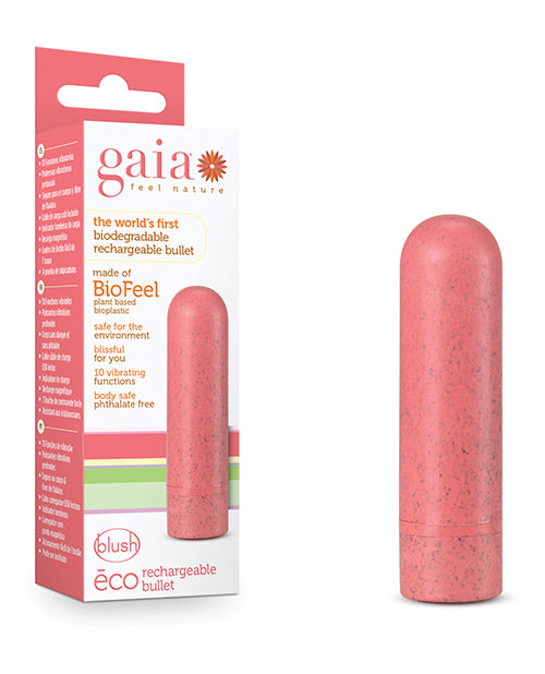 Blush Gaia Eco Rechargeable Bullet - Coral - Casual Toys
