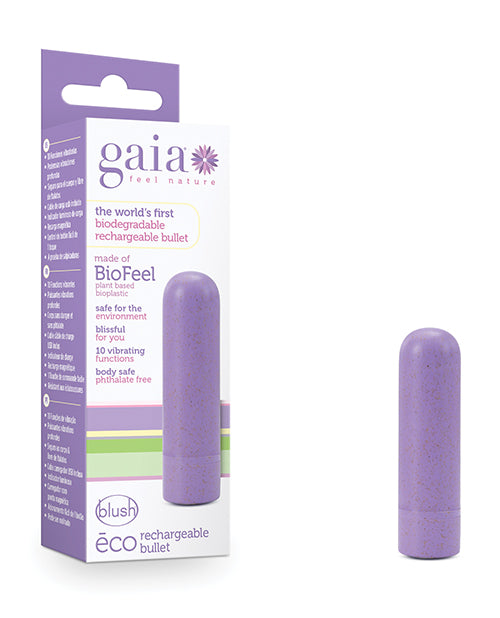 Blush Gaia Eco Rechargeable Bullet - Lilac - Casual Toys