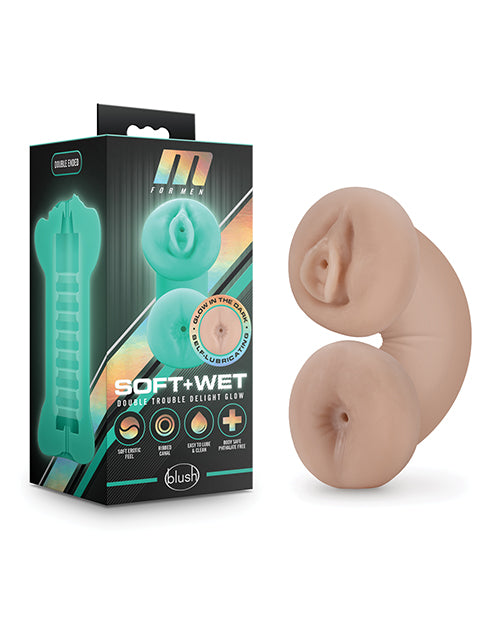 Blush M For Men Soft And Wet Double Trouble Glow In The Dark - Ivory - Casual Toys