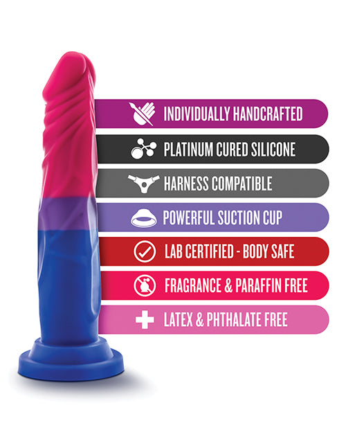 Blush Avant P8 Bisexual Pride Dildo - Love - Casual Toys