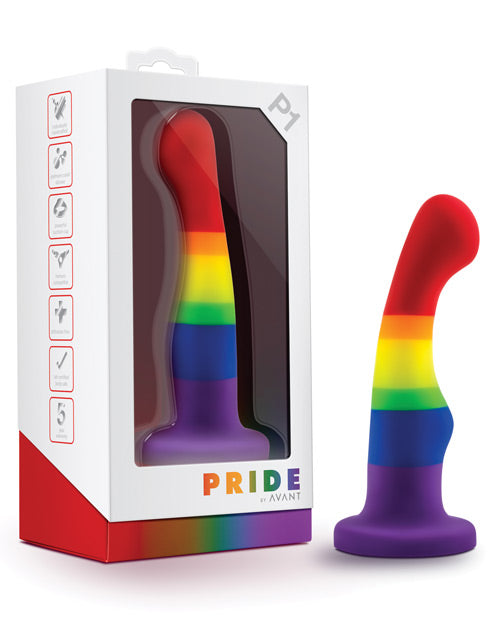 Blush Avant P1 Gay Pride Silicone Dong - Freedom - Casual Toys