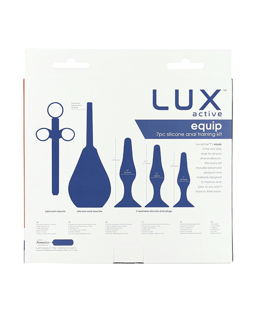 Lux Active Equip Silicone Anal Training Kit - Dark Blue - Casual Toys