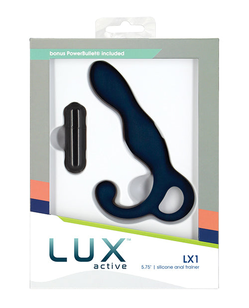 Lux Active Lx1 5.75" Silicone Anal Trainer - Dark Blue - Casual Toys