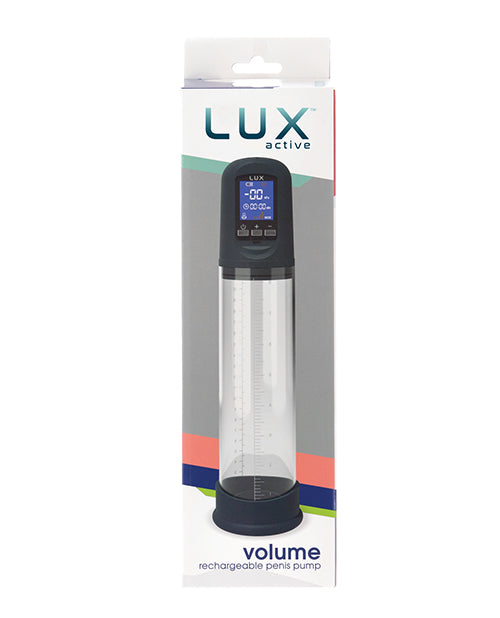 Lux Active Volume Rechargeable Penis Pump - Black - Casual Toys