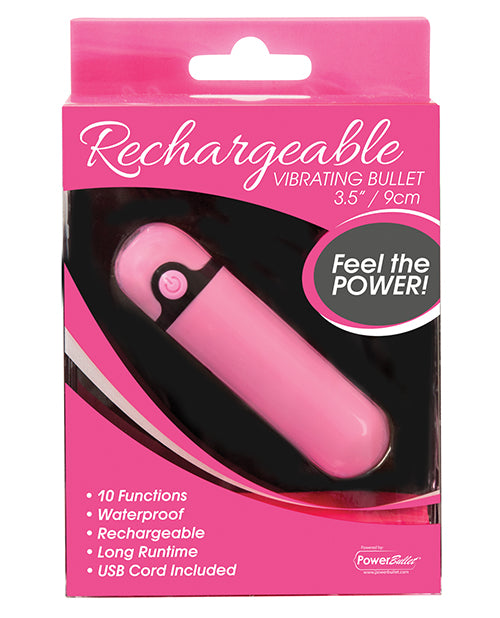 Simple & True Rechargeable Vibrating Bullet - Pink - Casual Toys