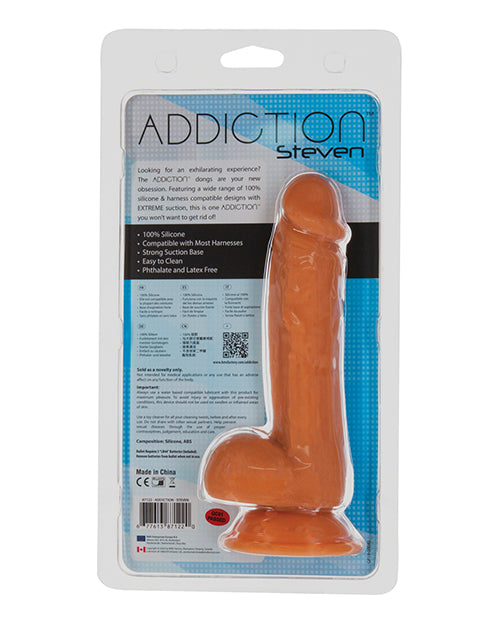 Addiction Steve 7.5" Dildo - Caramel - Casual Toys