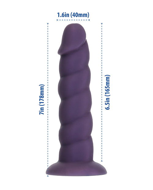 Fantasy Addiction 7" Unicorn Dildo - Purple - Casual Toys