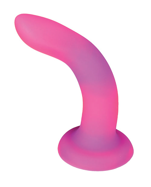 Addiction 8" Rave Glow In The Dark Dong - Pink-purple