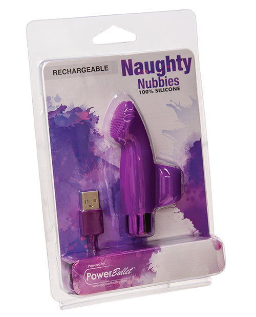 Naughty Nubbies Rechargeable - Purple - Casual Toys