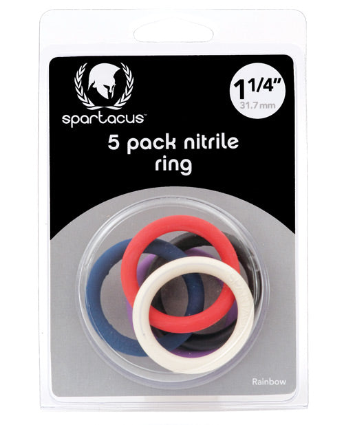 "Spartacus 1.5"" Nitrile Cock Ring Set" - Casual Toys