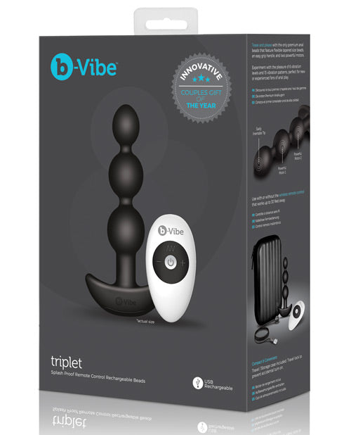 B-vibe Remote Triplet Anal Beads - Casual Toys