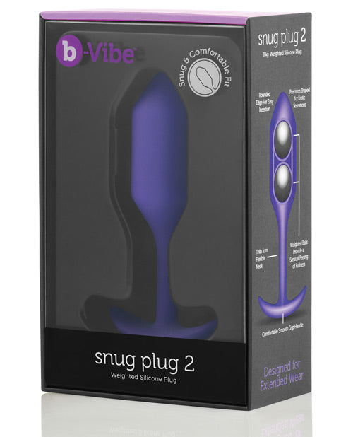 B-vibe Weighted Snug Plug 2 - .114 G - Casual Toys