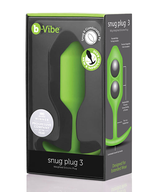 B-vibe Weighted Snug Plug 3 - 180 G