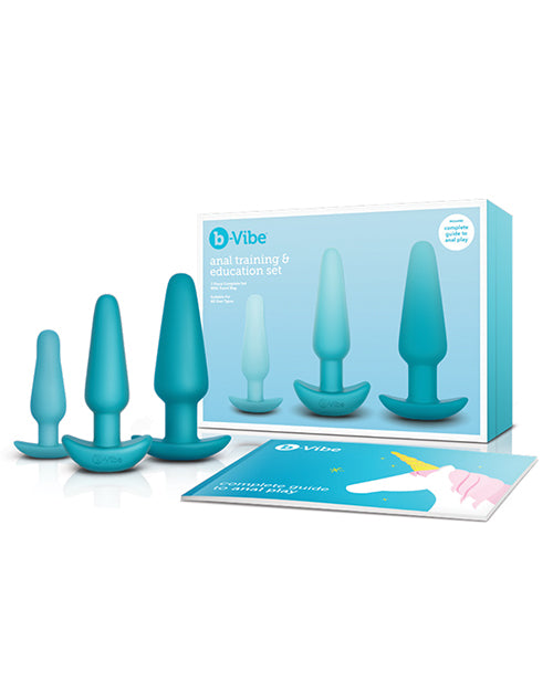 B-vibe Anal Education Set - Teal - Casual Toys