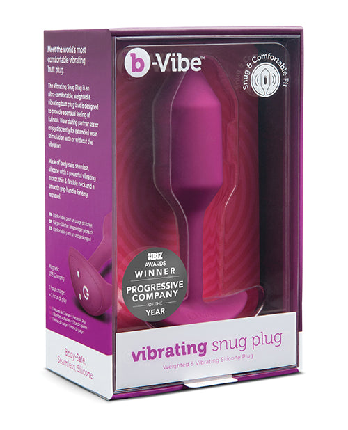 B-vibe Vibrating Weighted Snug Plug Xl - Casual Toys