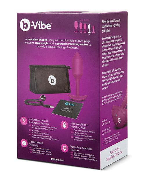 B-vibe Vibrating Weighted Snug Plug Xl - Casual Toys