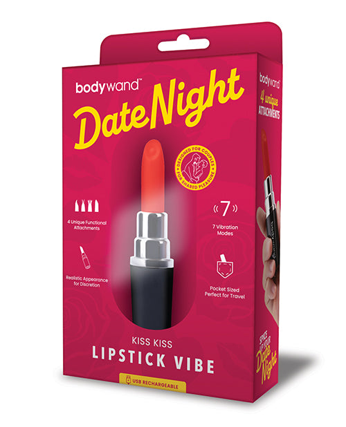 Xgen Bodywand Date Night Kiss Kiss Lipstick Vibe - Black/red