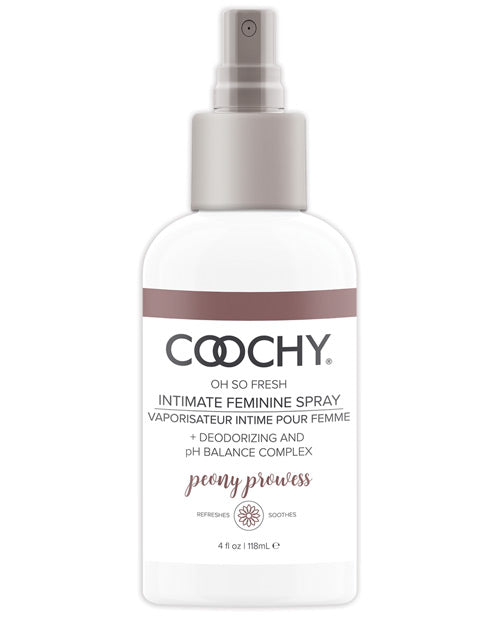 Coochy Intimate Feminine Spray - 4 Oz Peony Prowess - Casual Toys