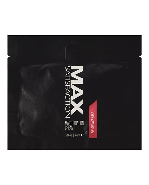 Max Satisfaction Masturbation Cream Foil - 6 Ml Pack Of 24 - Casual Toys