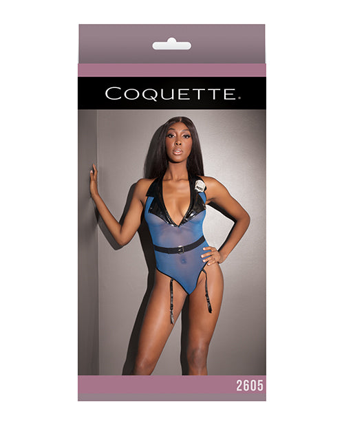 Fashion Mesh Cop Teddy W-attached Garters Blue O-s - Casual Toys