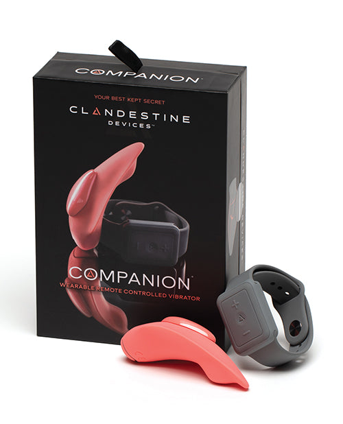 Clandestine Devices Companion Panty Vibe W-wearable Remote - Coral - Casual Toys