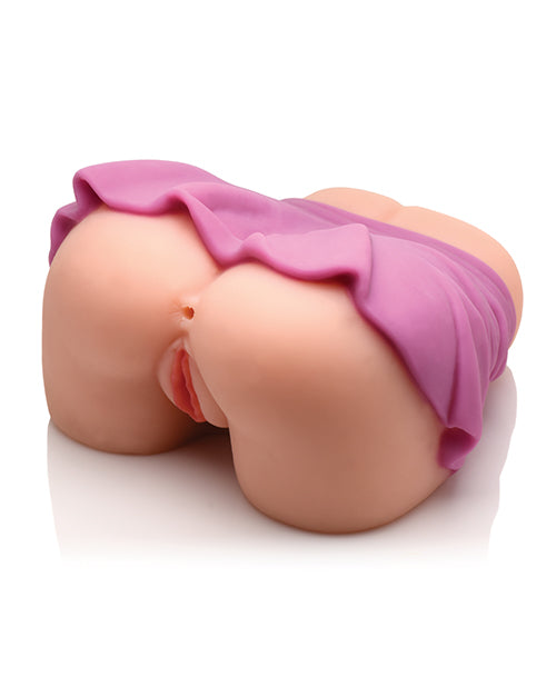 Curve Toys Mistress Ariana Mini Skirt Pussy & Ass Masturbator - Ivory