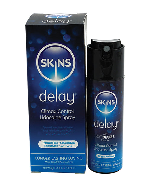 Skins Lidocaine Delay Spray - 15 Ml