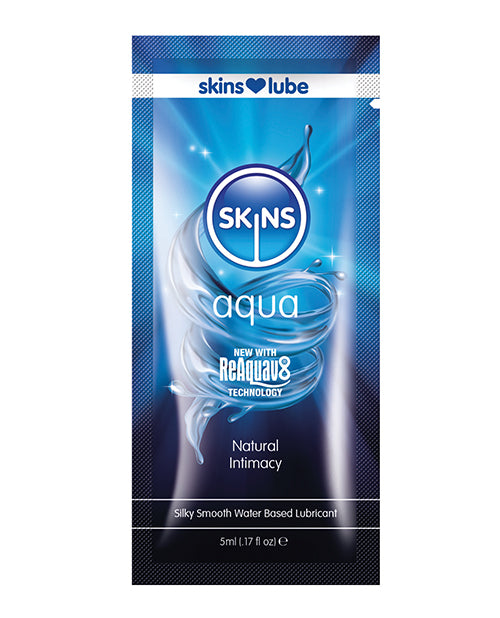 Skins Aqua Water Based Lubricant - 5 Ml Foil - Casual Toys