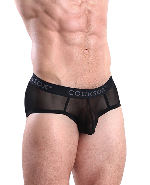 Cocksox Mesh Contour Pouch Sports Brief Black Shadow - Casual Toys