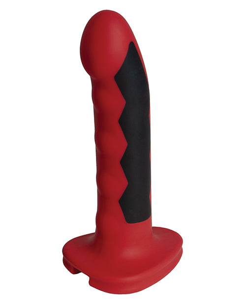 Electrastim Silicone Fusion Komodo Dildo - Red-black - Casual Toys