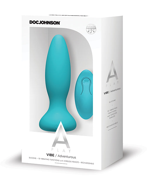 A Play Rechargeable Silicone Adventurous Anal Plug W/remote - Casual Toys